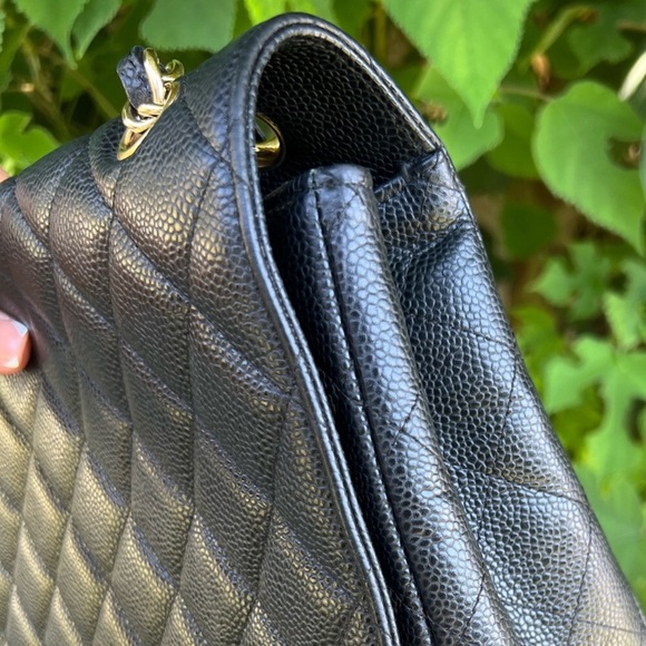 πβ¨ JUMBO β¨π CHANEL CAVIAR FLAP BAG - Picture 10 of 12